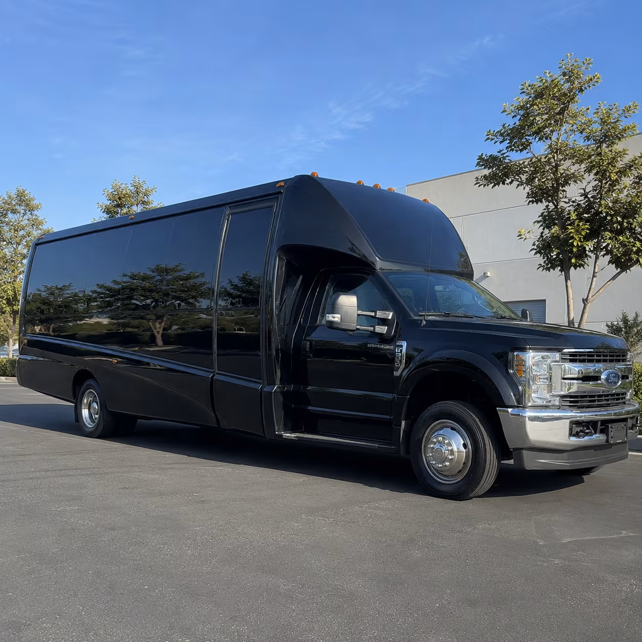 Passenger seating aboard a party bus rental serving Omaha
