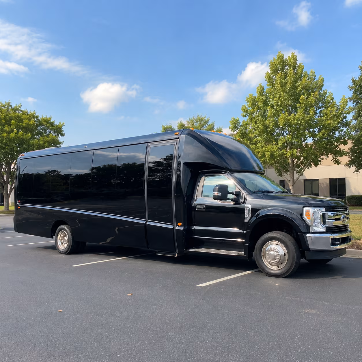 Omaha Airport Shuttle & Transportation party bus exterior