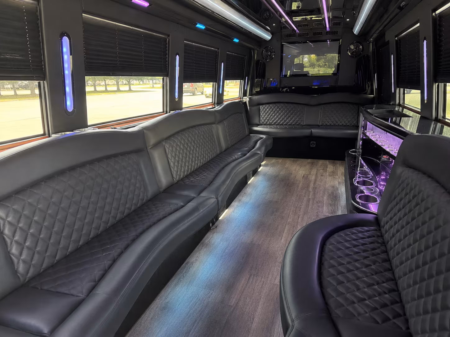 Omaha Bachelor & Bachelorette Transportation party bus exterior