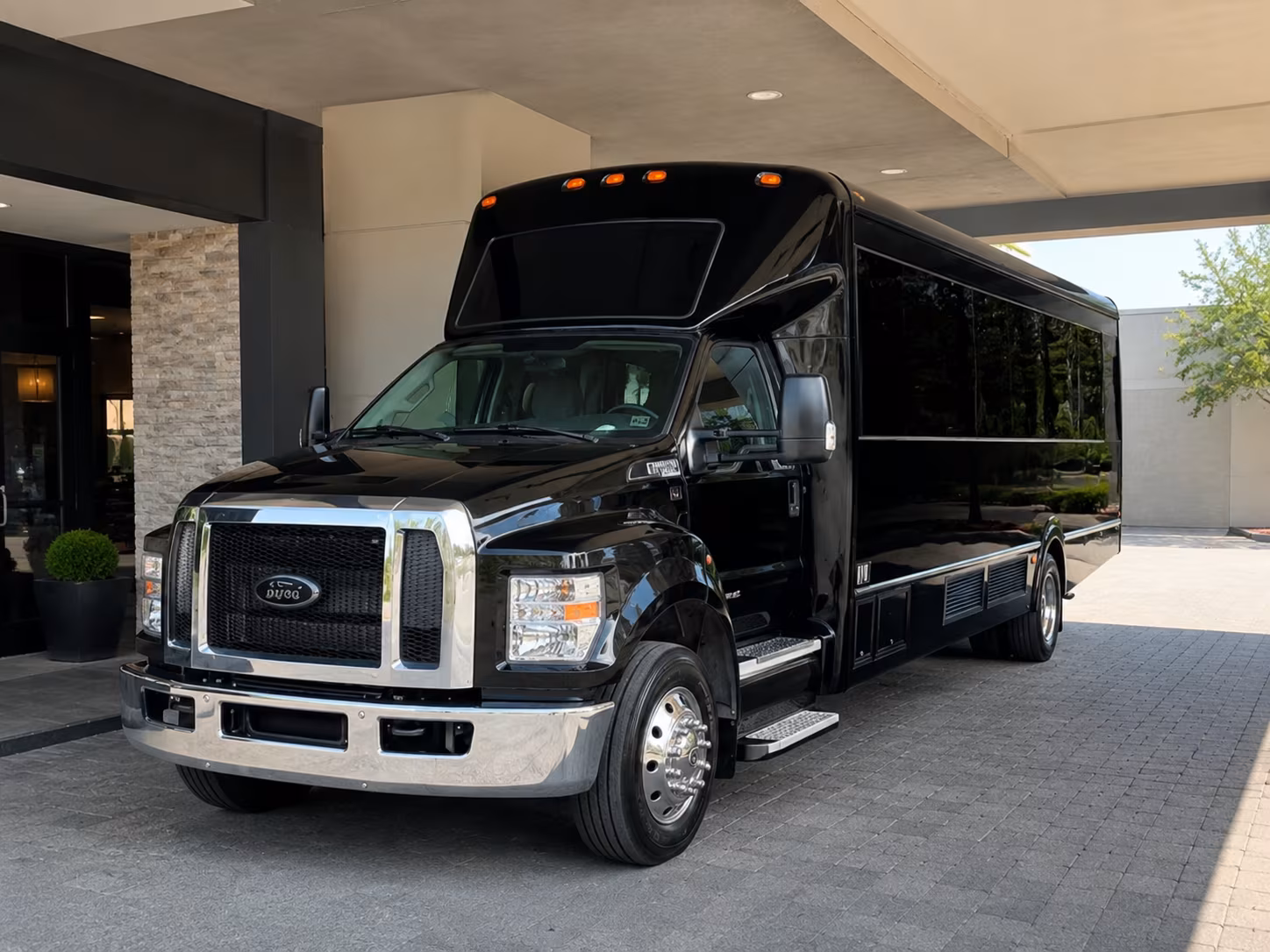 Omaha Private Event Transportation party bus exterior