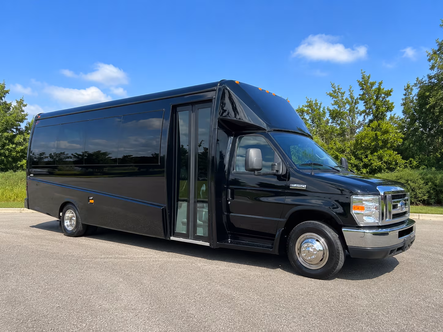 Omaha School Event Transportation party bus exterior