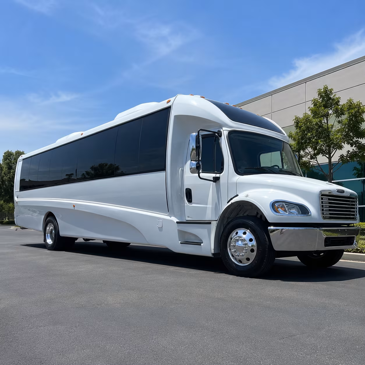 Omaha School Event Transportation party bus exterior