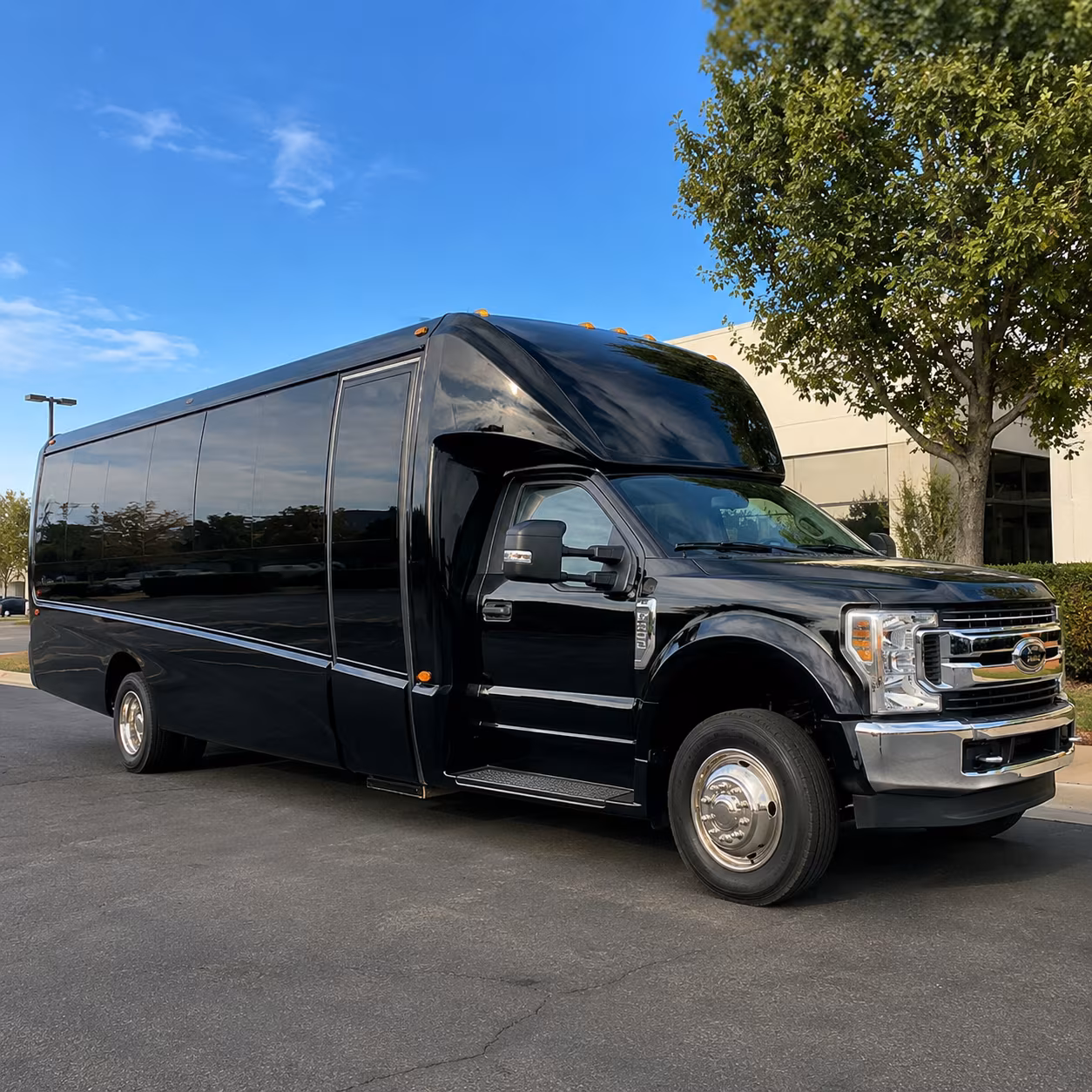 Omaha School Event Transportation party bus exterior