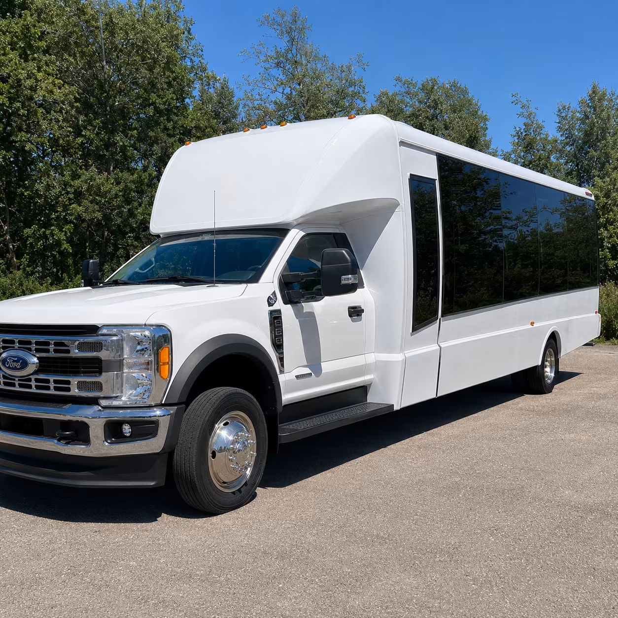 Omaha School Event Transportation party bus exterior