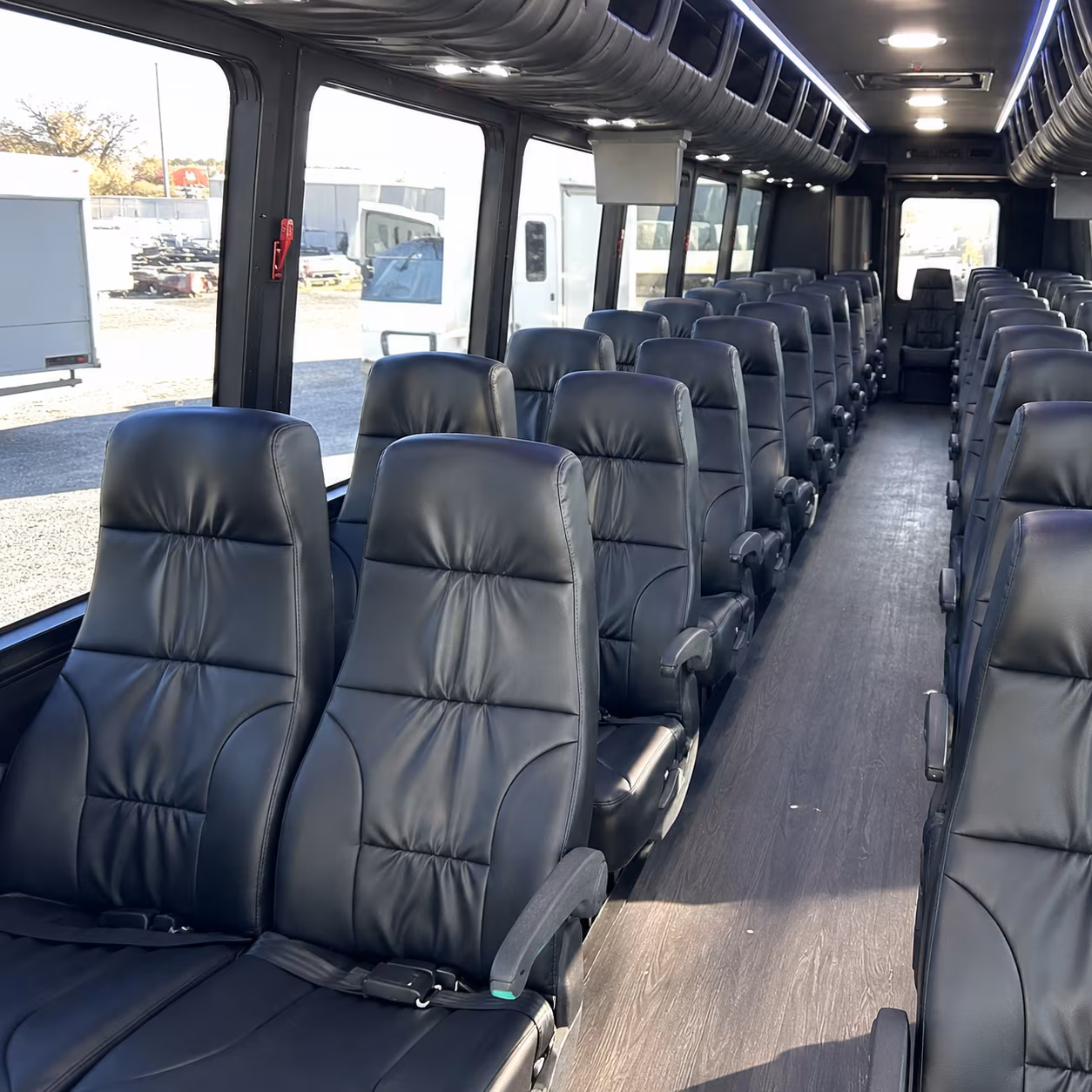 Omaha School Event Transportation party bus interior