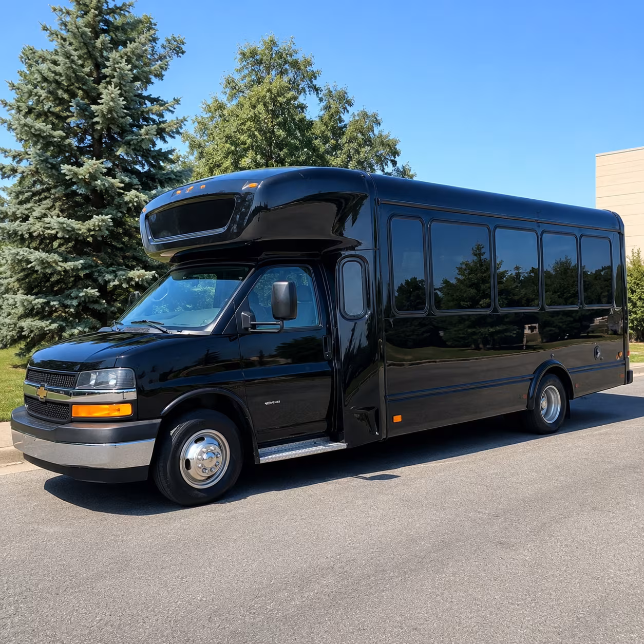 Omaha Sporting Event Transportation party bus exterior