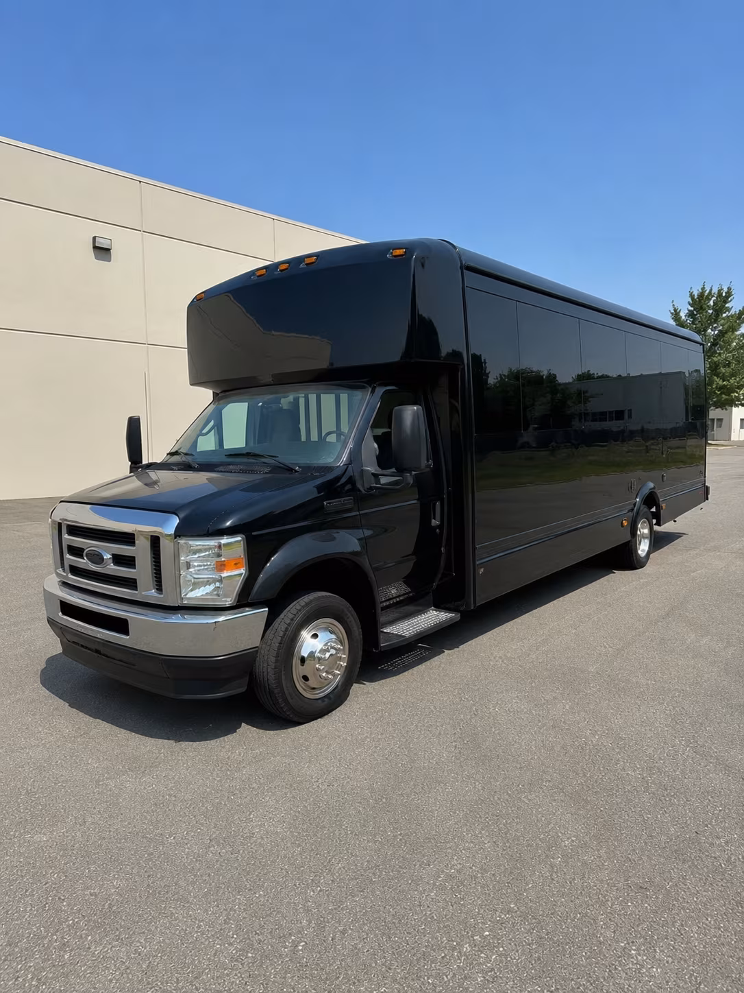 Omaha Sporting Event Transportation party bus exterior