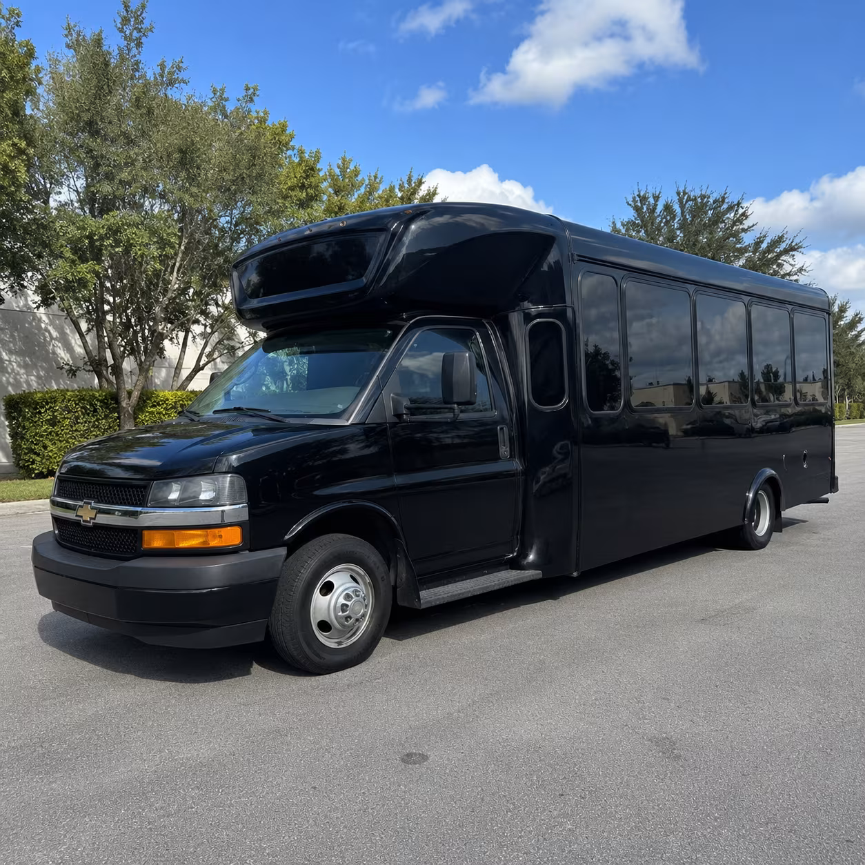 Omaha Wedding Transportation party bus exterior