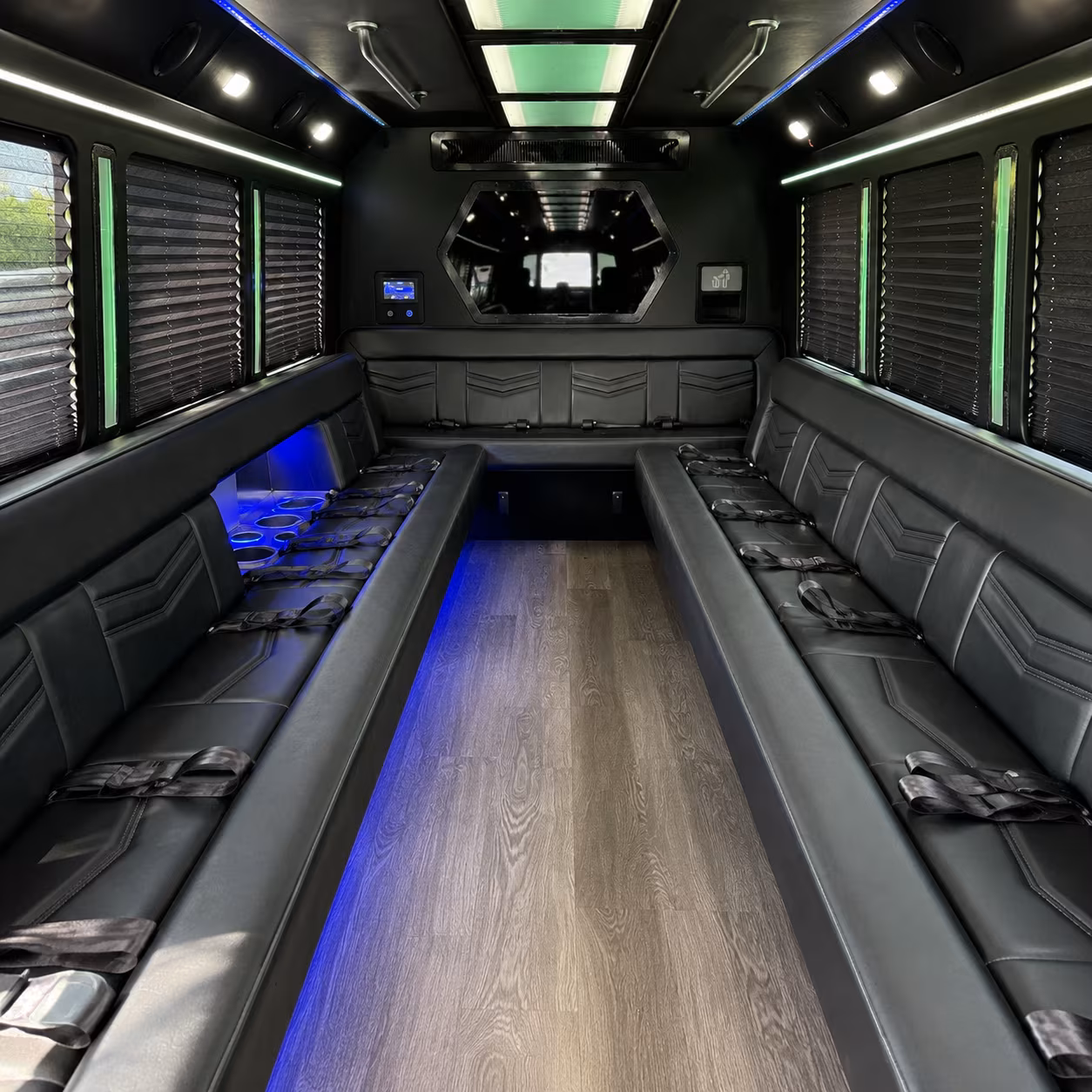 Omaha Wedding Transportation party bus exterior