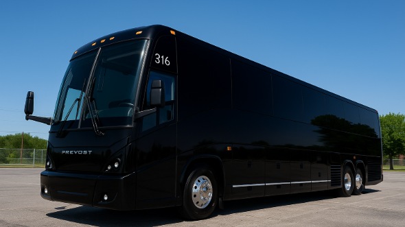 Exterior of Charter Bus Company Omaha's 45 Passenger Charter Bus in Omaha