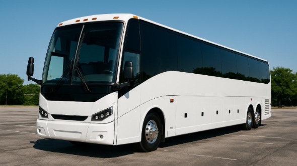 Exterior of Charter Bus Company Omaha's 46 Passenger Charter Bus in Omaha