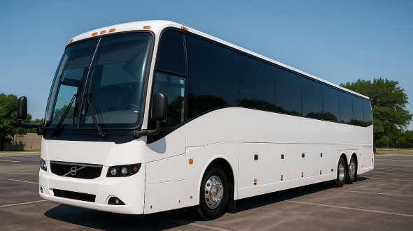 Exterior of Charter Bus Company Omaha's 54 Passenger Charter Bus in Omaha