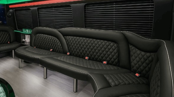omaha 14 passenger sprinter limousine interior
