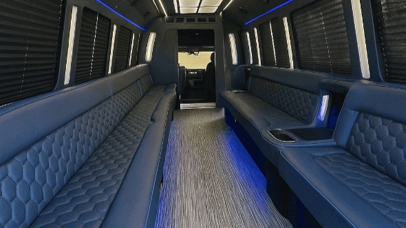 omaha 40 passenger party bus interior